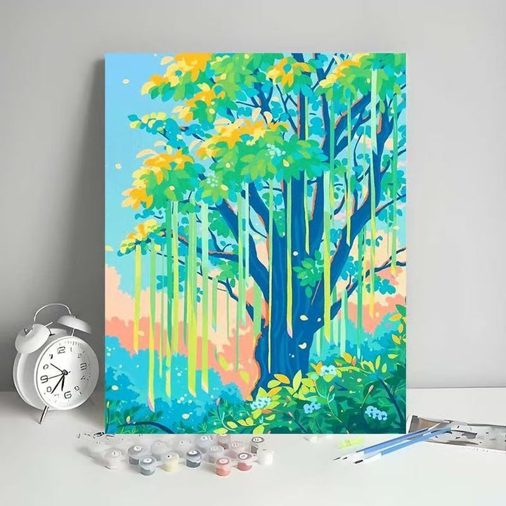 Outdoor Scenic Tree Art Canvas Kit Bowlift