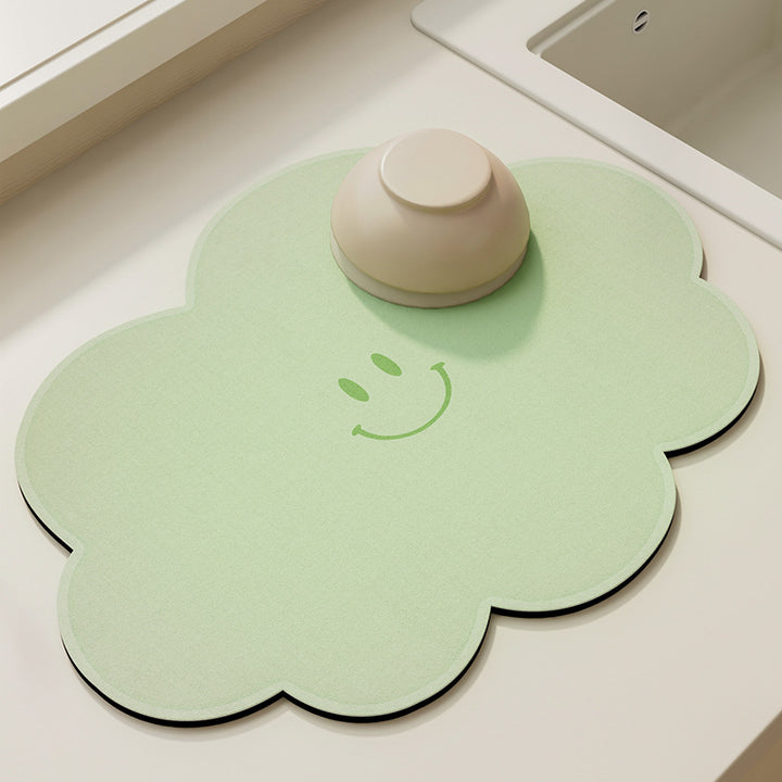 Cute Cloud Shaped Kitchen Counter Mat Bowlift