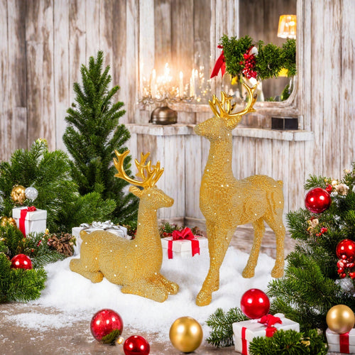 Elegant Christmas decoration in the form of reindeer Bowlift