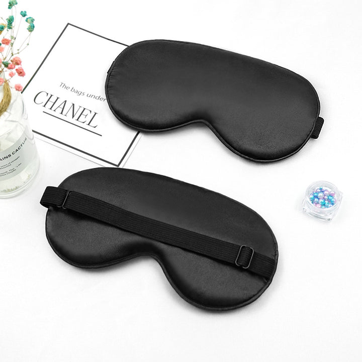 Unisex nan luxurious silk sleep mask with contoured eye cavity and adjustable elastic band Bowlift