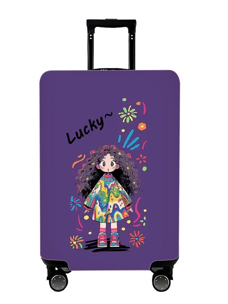 Unisex Hard Shell Suitcase with Colorful Monster Design Bowlift