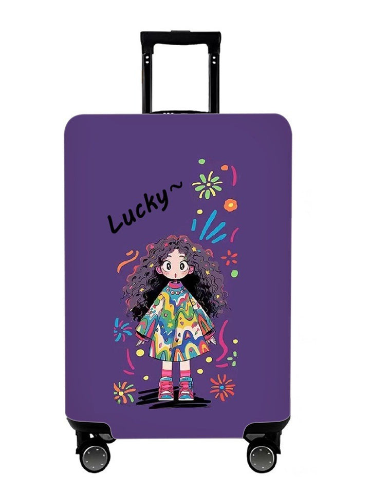 Unisex Hard Shell Suitcase with Colorful Monster Design Bowlift