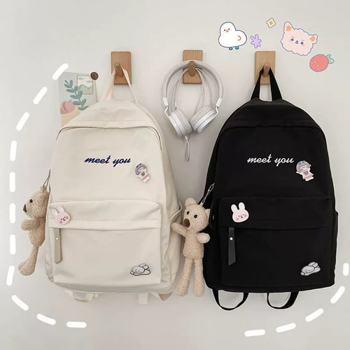 Backpack with Playful Character Design Bowlift