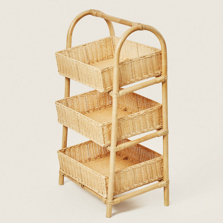 Multi-Tier Woven Storage Rack Bowlift