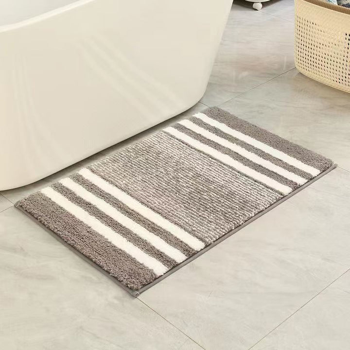Textured Striped Bath Mat Bowlift
