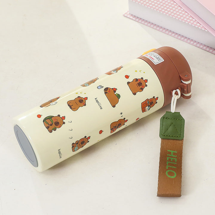 Ladies Insulated Water Bottle with Cheerful Apple Design Bowlift