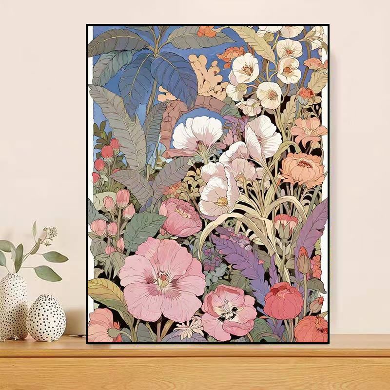 Floral-Themed Canvas Artwork Bowlift