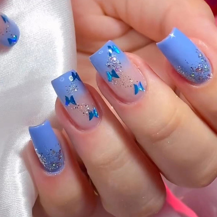 Decorative Butterfly Nail Art Tips Bowlift
