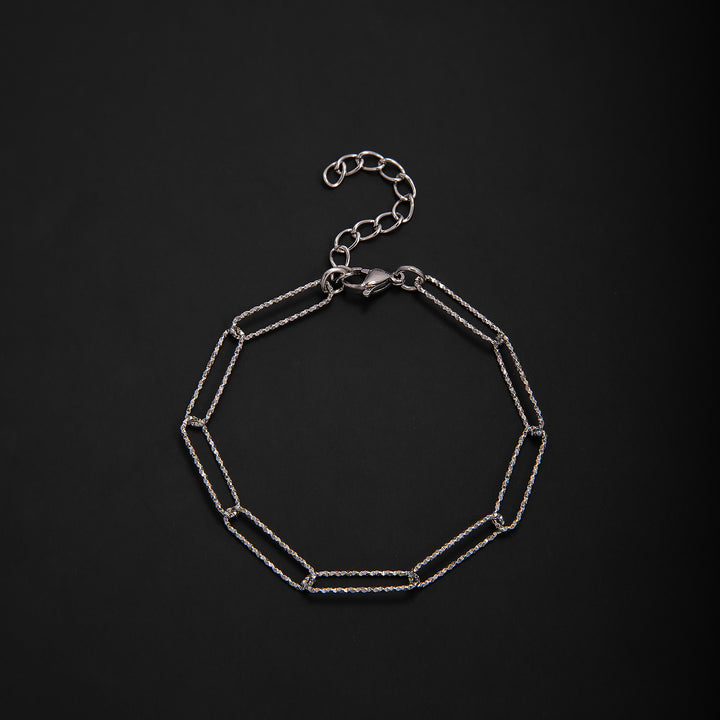 Elegant Geometric Link Bracelet Bowlift