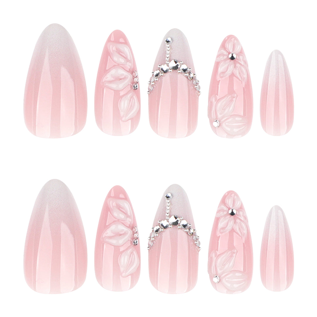 Artful nail art with floral accents Bowlift