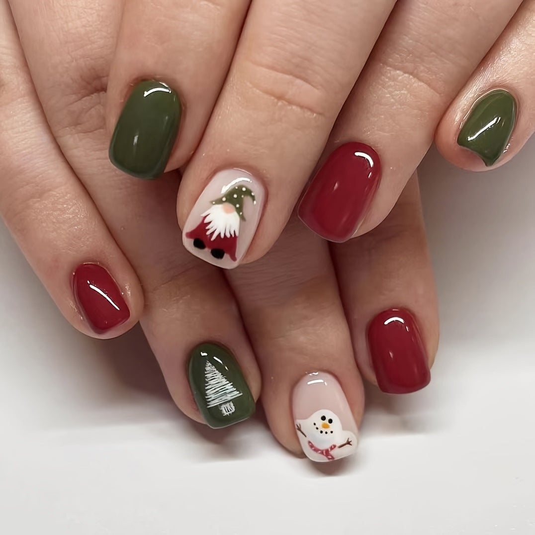 Artistic Winter-Themed Nail Art Bowlift