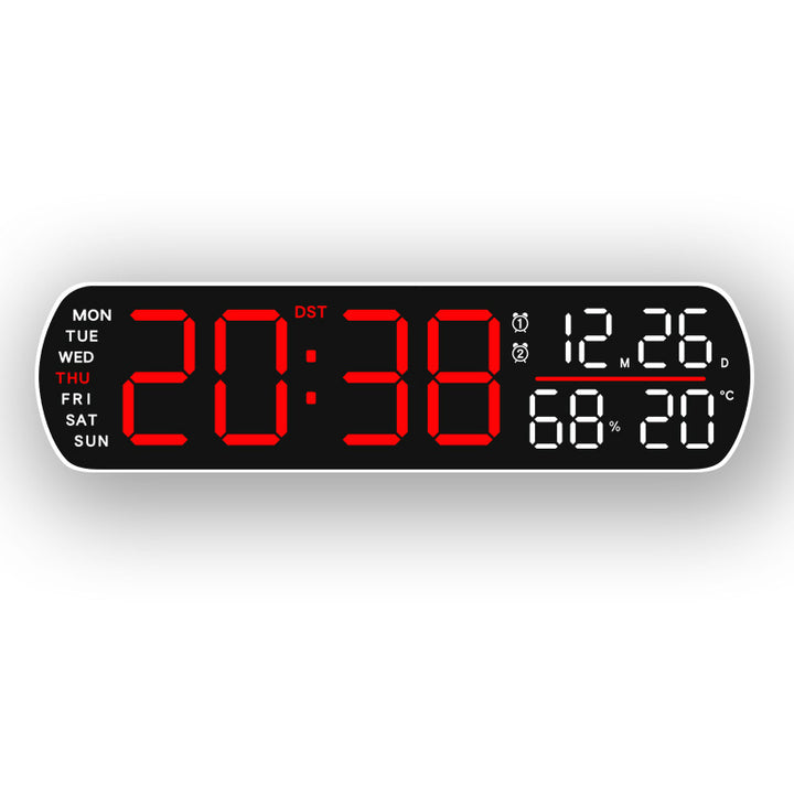 Digital Wall Clock with Multifunctional Display Bowlift