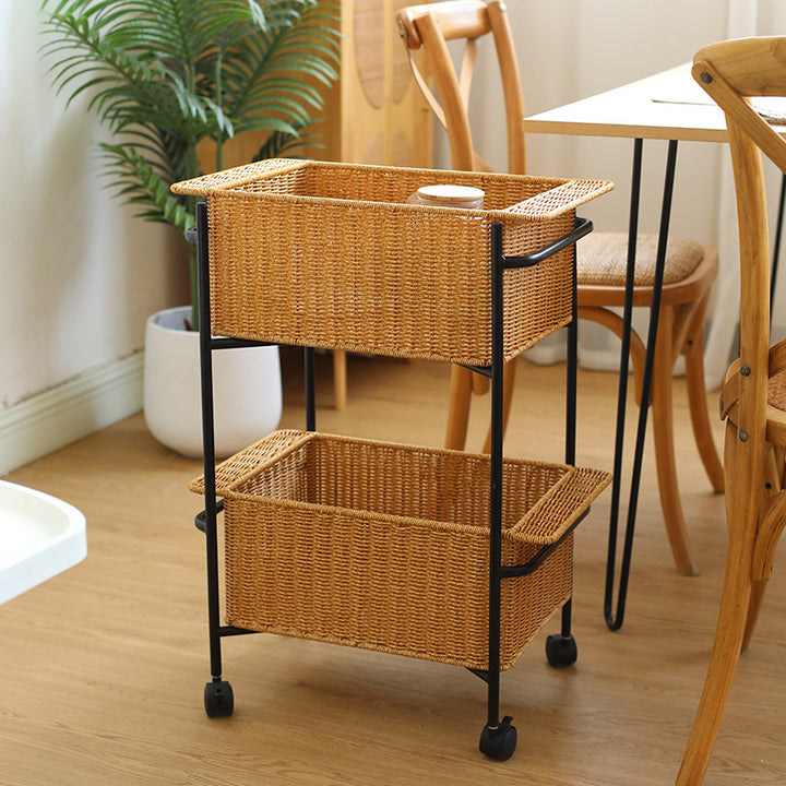 Unisex Rectangular Storage Basket made of high-quality wicker Bowlift