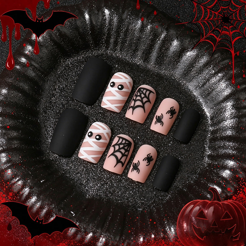 Halloween Themed Press-On Nail Art Set Bowlift