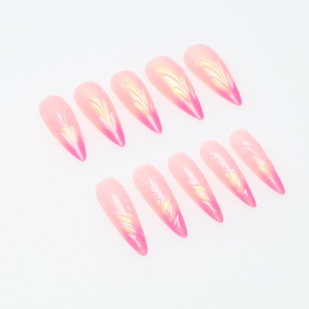 Artistic Stiletto Nail Extensions Bowlift