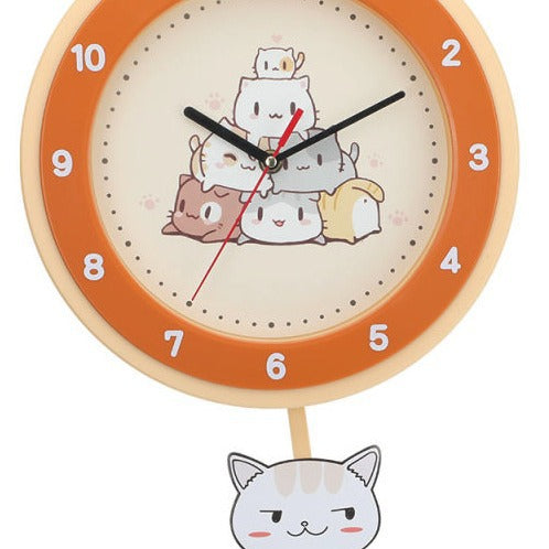 Wall clock with colorful animal design Bowlift