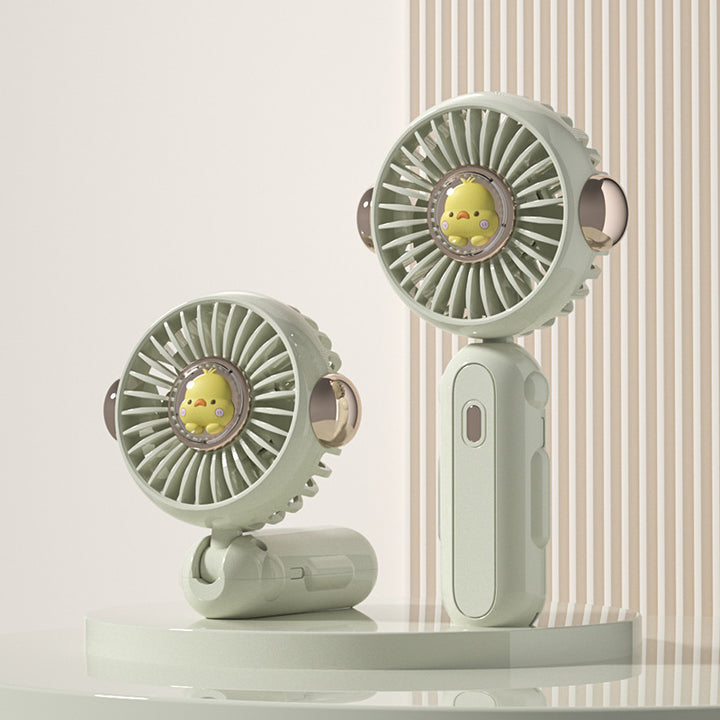 Women's Portable Handheld Fan with Creative Animal Design Bowlift