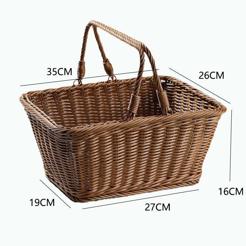 Unisex Handcrafted Basket with Sturdy Handles Bowlift