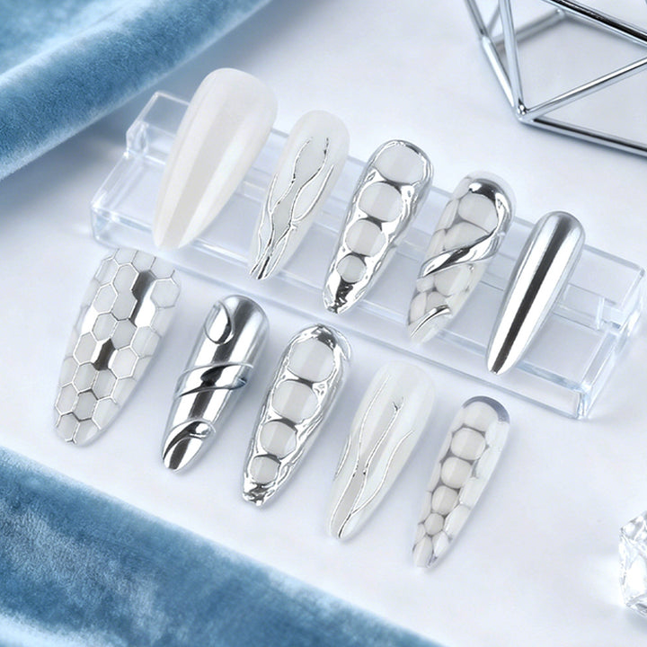 Artistic Textured Nail Tips Bowlift