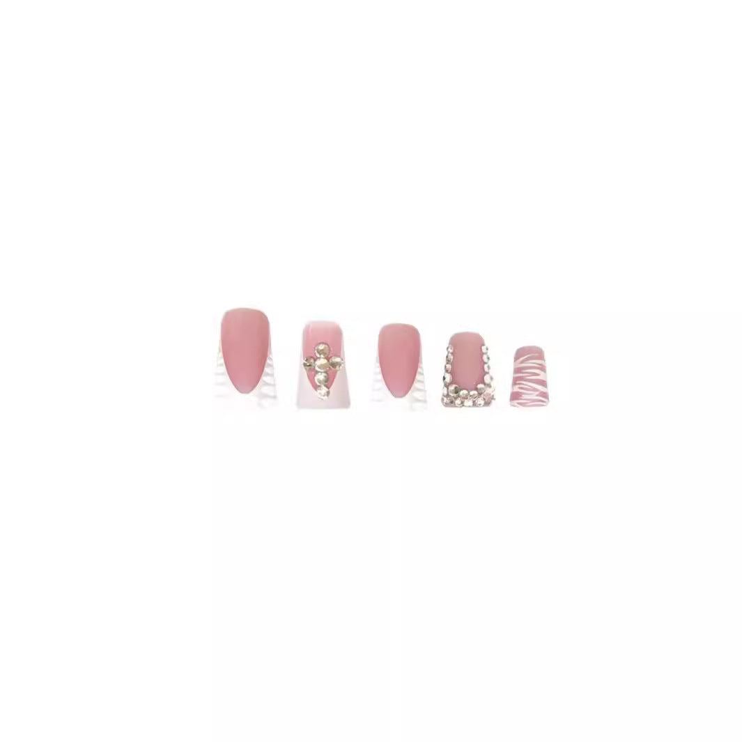 3D Decorative Rhinestone Nail Extensions Bowlift