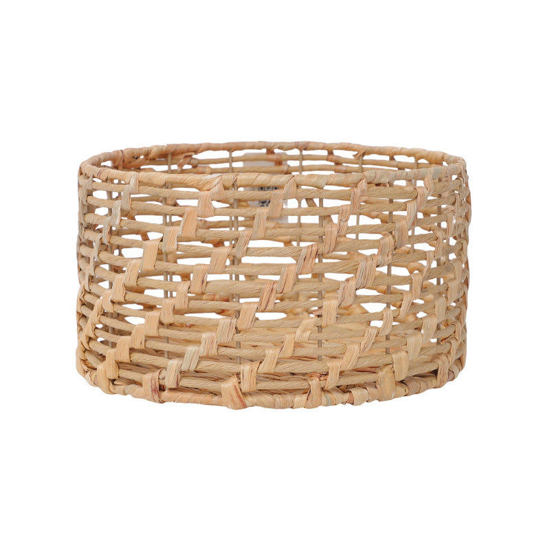 Braided basket with open design