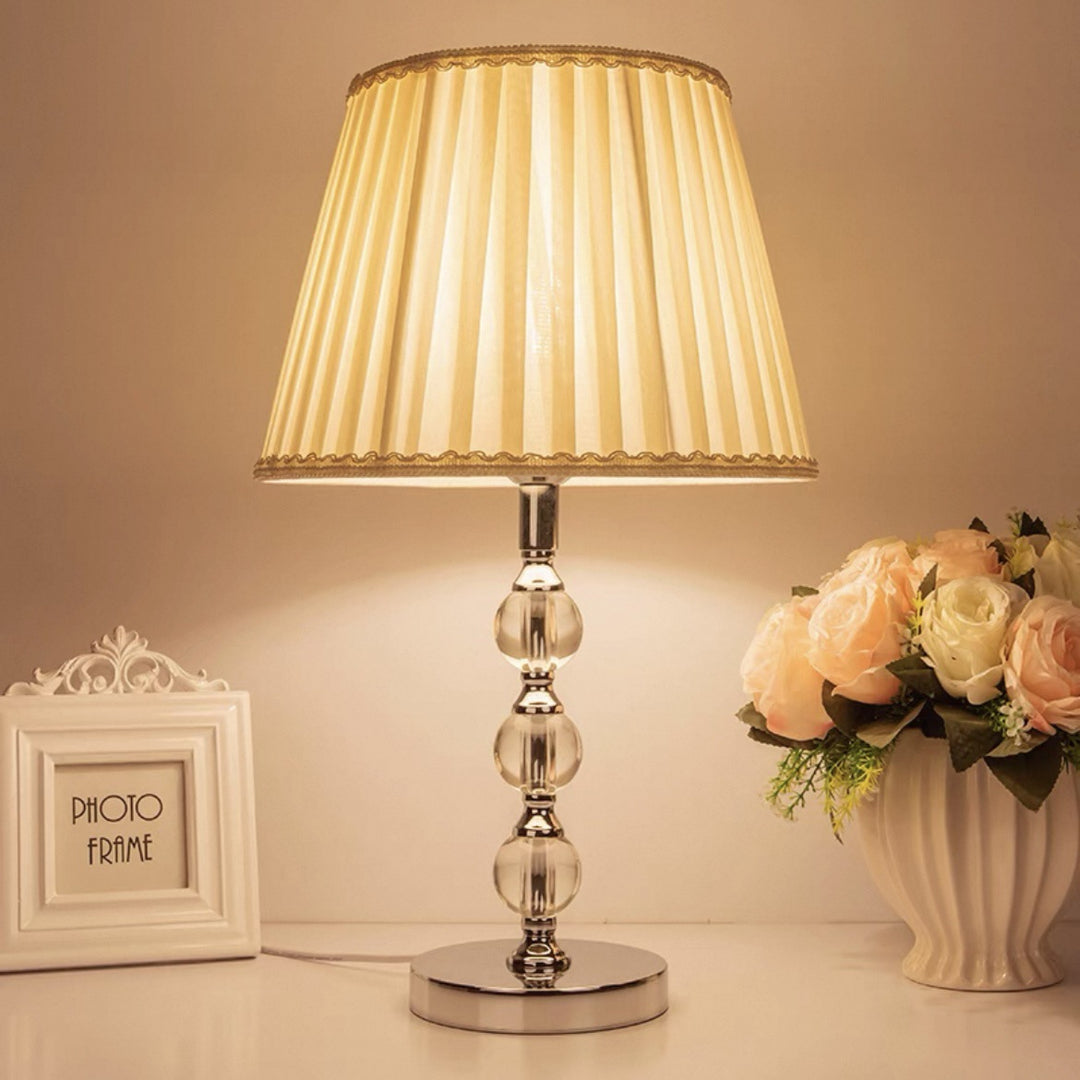 Elegant Glass Base Table Lamp