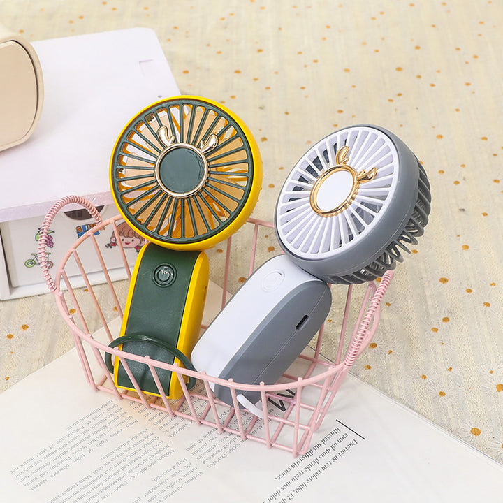 Ladies Portable Hand Fan in Cheerful Animal Design Bowlift
