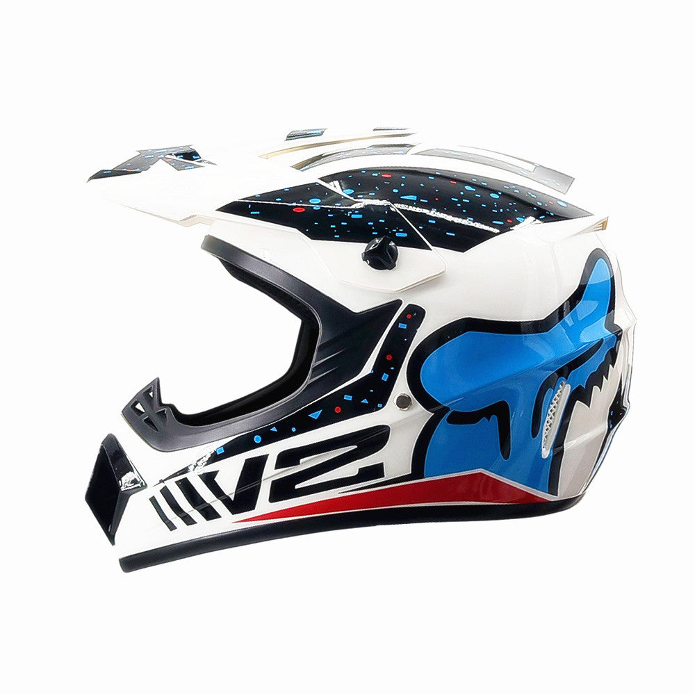 full-face motocross helmet with extended visor and reinforced chin guard Bowlift
