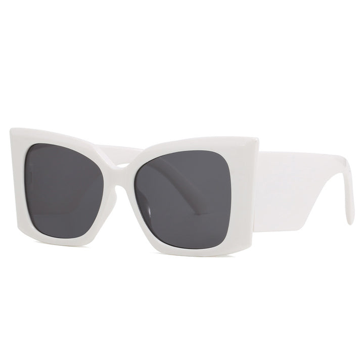 Women fashionable oversized sunglasses with geometric frame Bowlift