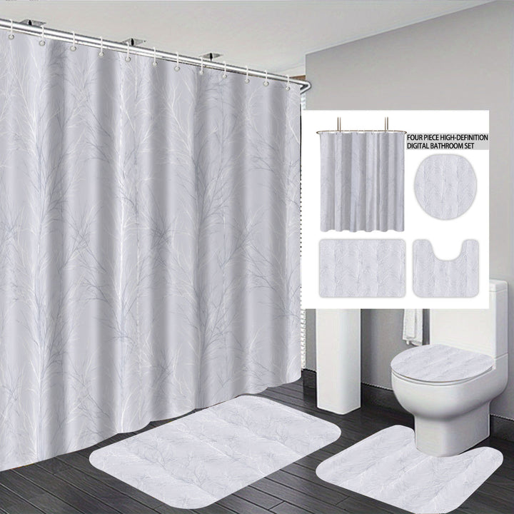Digital Botanical Bathroom Décor Set Bowlift