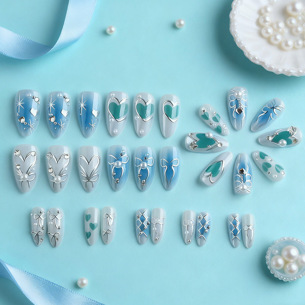 Artistic Crystal-Embellished Nail Art Set Bowlift