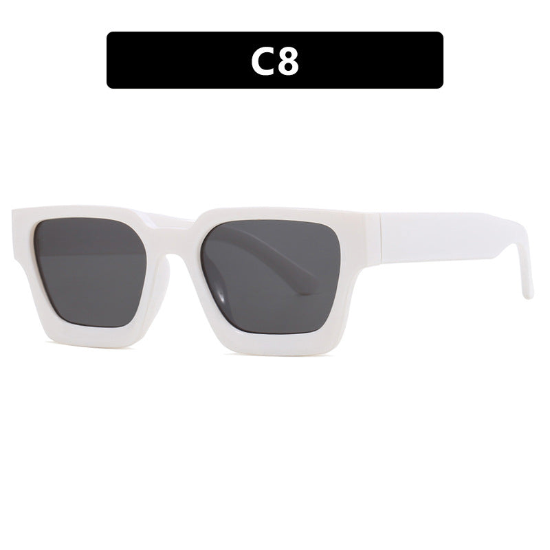 Women's fashionable square reading glasses with transparent frame construction Bowlift
