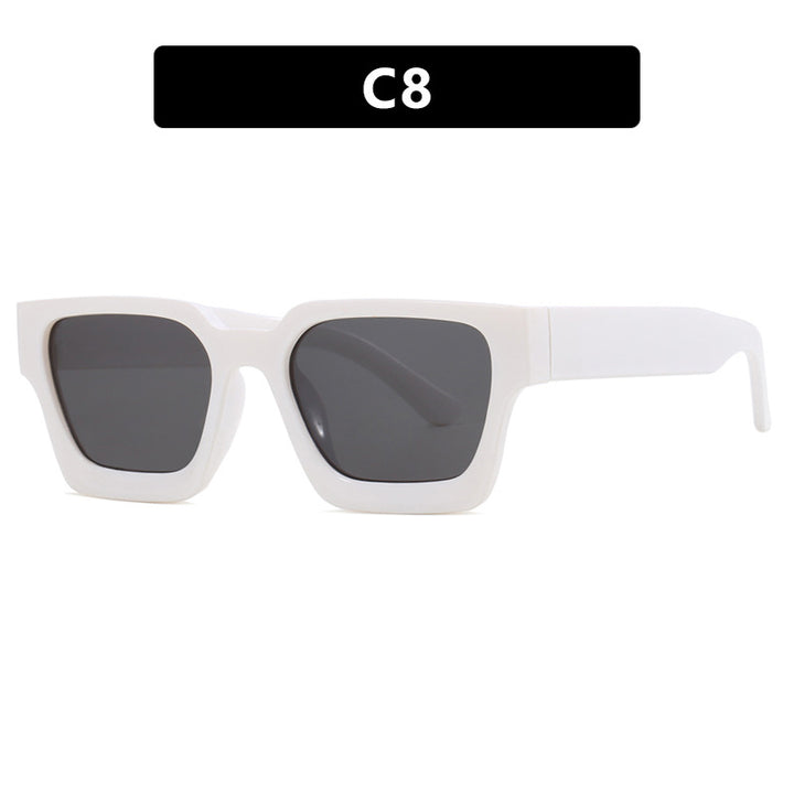 Women's fashionable square reading glasses with transparent frame construction Bowlift