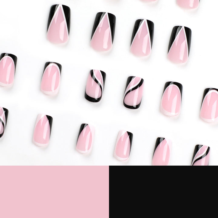 Artful Nail Extensions with Modern Design Bowlift