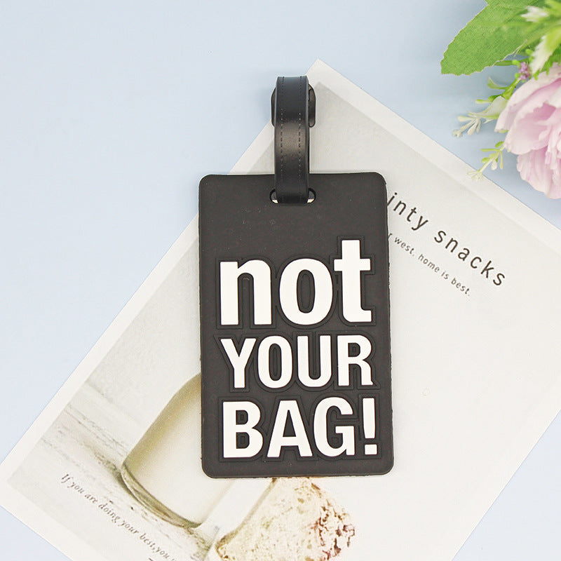 Unisex Luggage Tag with Humorous Design Bowlift