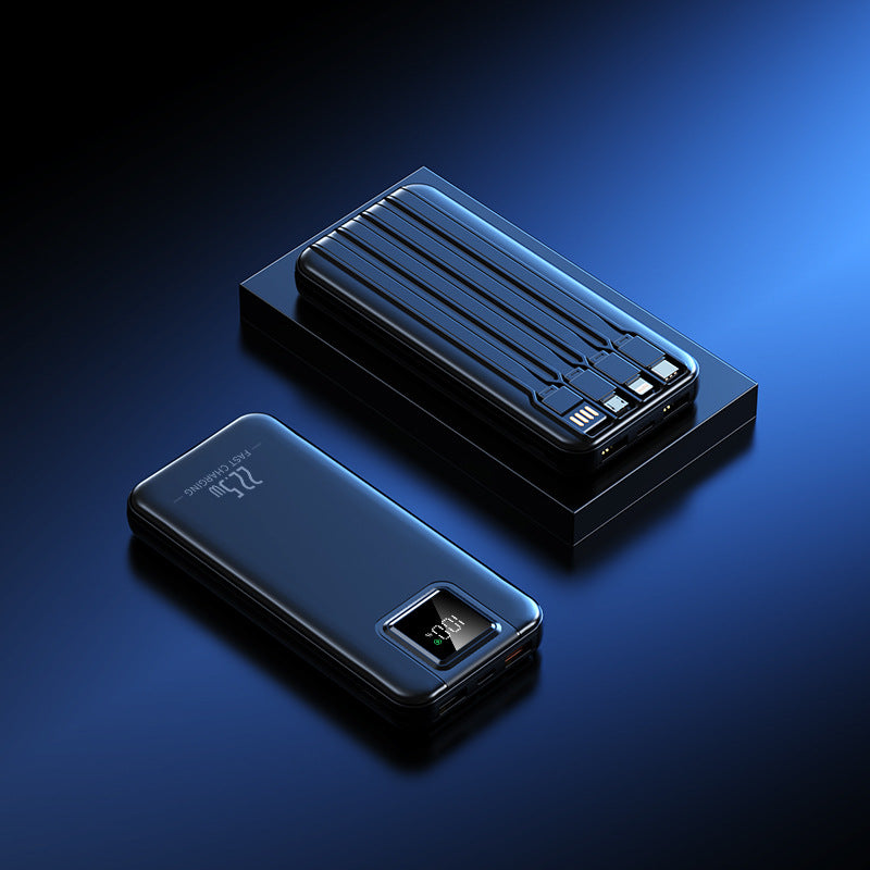 Portable power bank with intelligent fast charging function and digital charge level display Bowlift