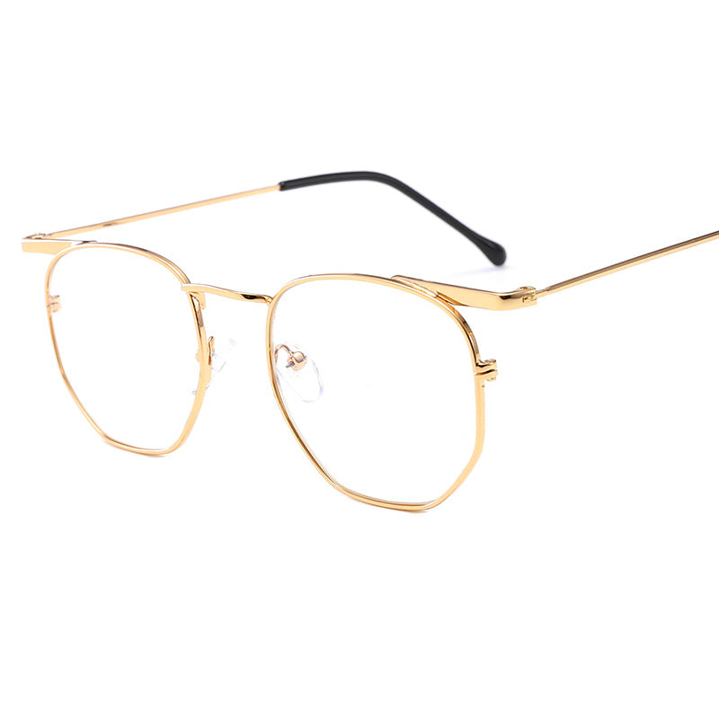 Women's fashionable geometric sunglasses with elegant metal frame Bowlift