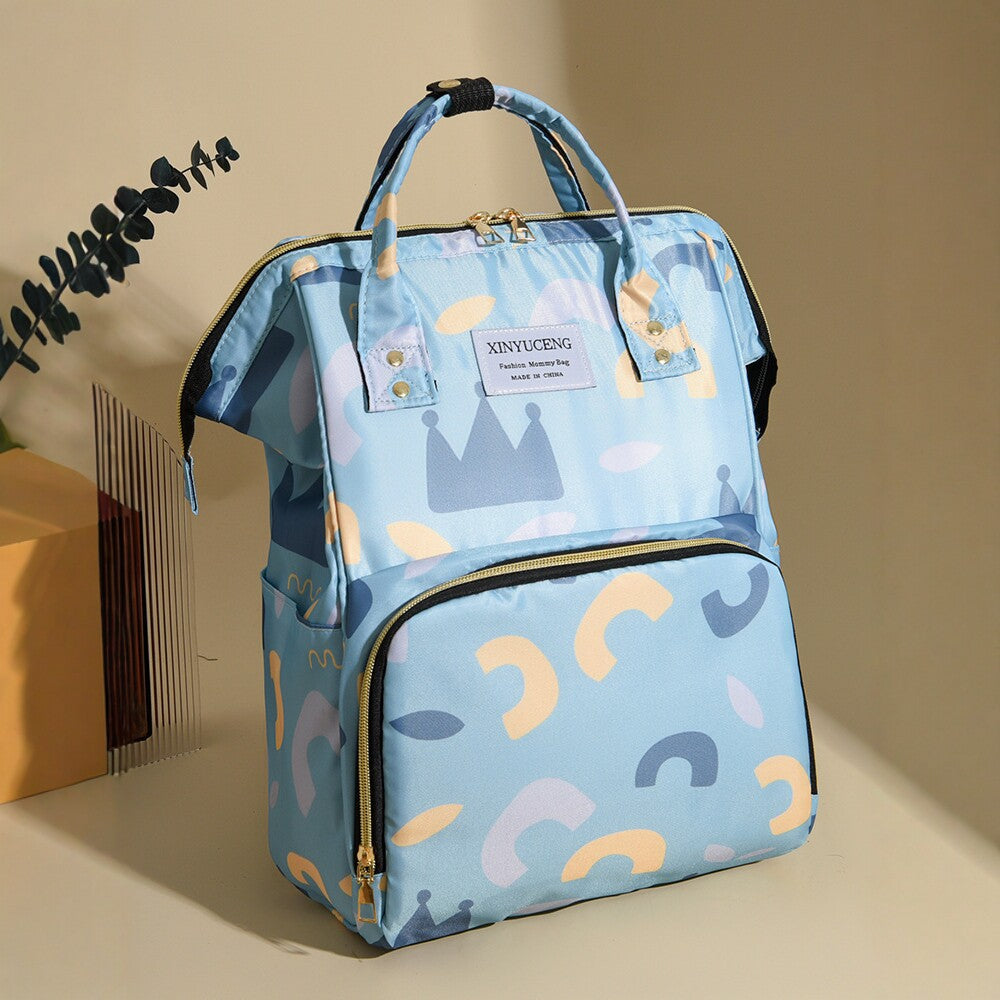 Trendy Animal Print Diaper Backpack Bowlift