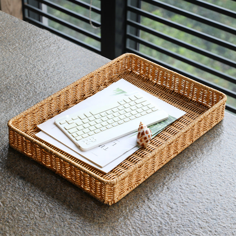 Handwoven Decorative Storage Tray Bowlift