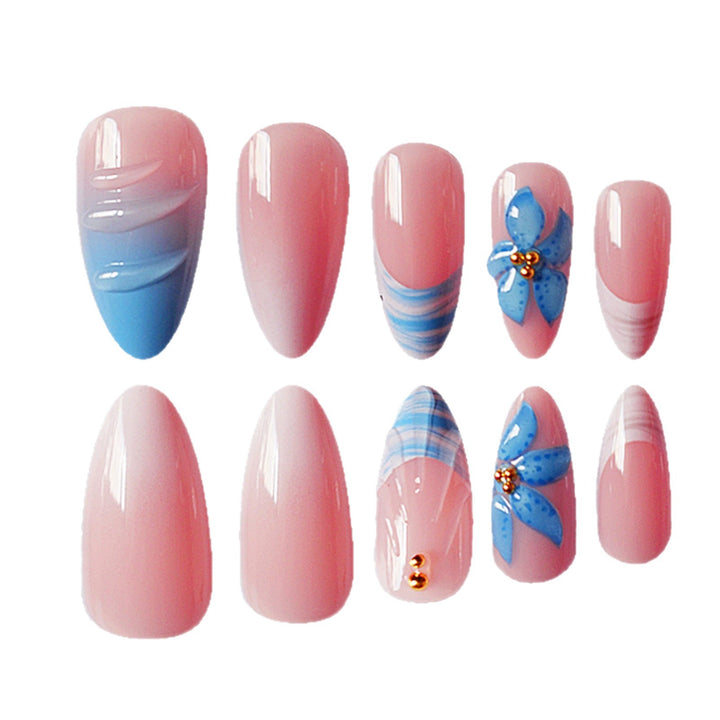 Artistic Shell-Inspired Acrylic Nail Enhancements Bowlift