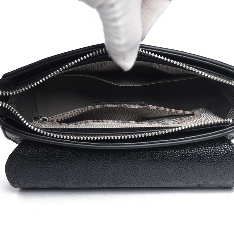 Elegant Leather Handbag Bowlift