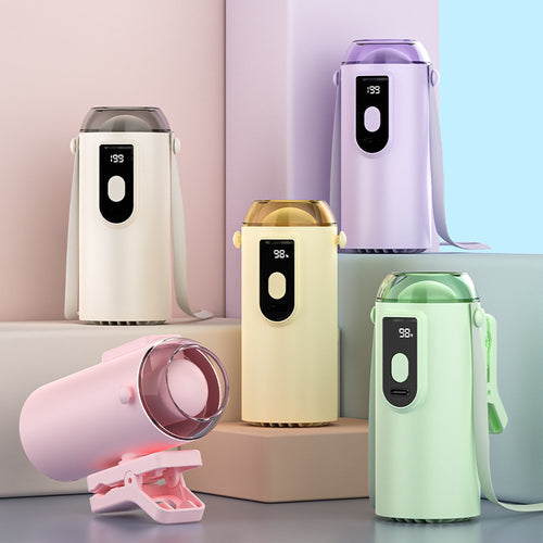 Women Portable Air Humidifier with Digital Display Bowlift