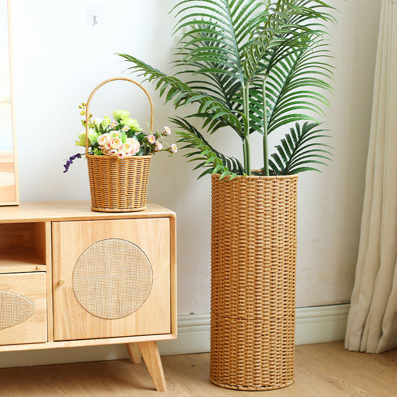 Unisex Handwoven Storage Basket with Hexagonal Shape Bowlift