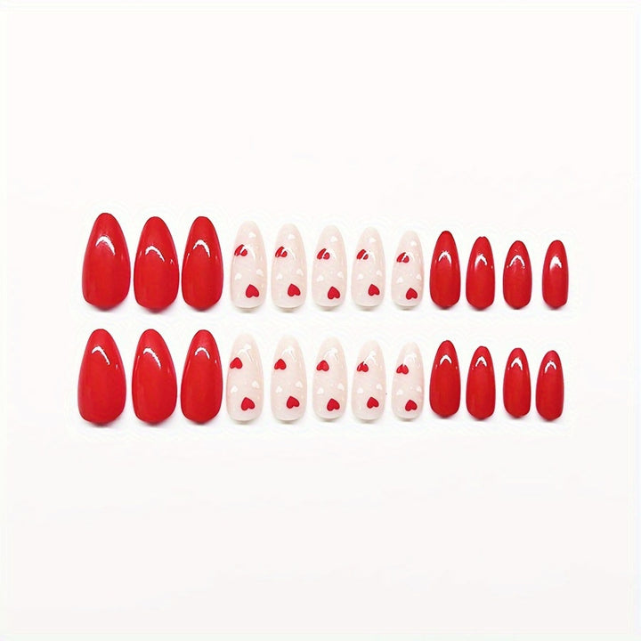 Romantic Heart Nail Art Bowlift