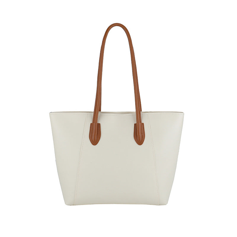 Minimalist Faux Leather Tote Bag Bowlift