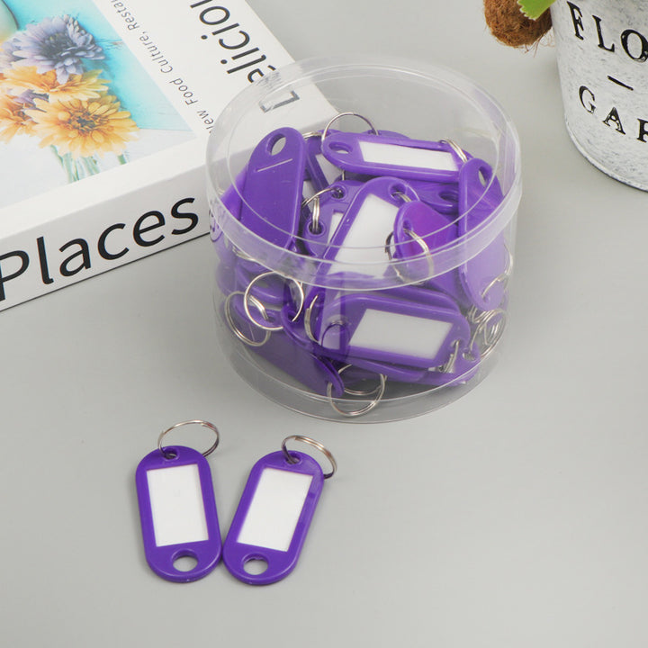 Unisex Labels Keychain with Writable Area Bowlift