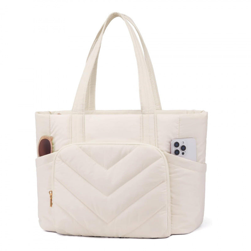 Multifunctional tote bag with padded interior and many compartments Bowlift