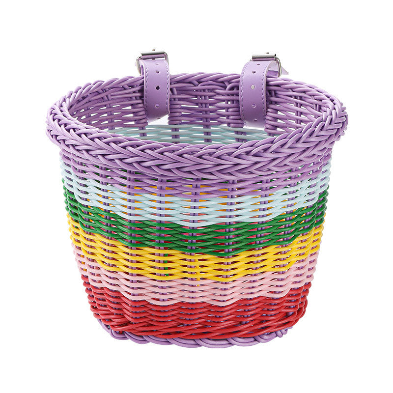 Women Handmade Basket with Colorful Design Bowlift