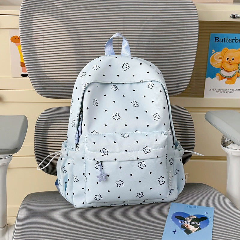 Floral Print Backpack Bowlift