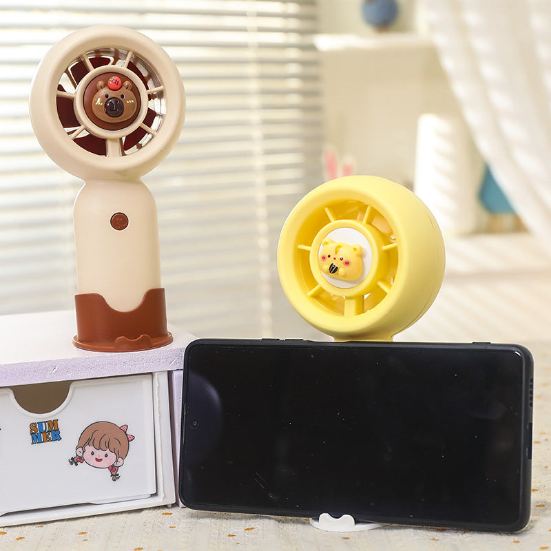 Portable handheld fan with cute animal design Bowlift